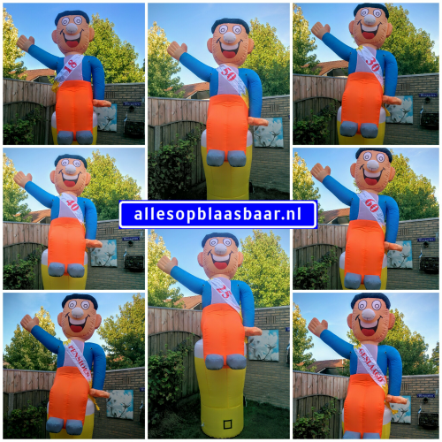 Abraham zittend op bierglas 3,8 meter